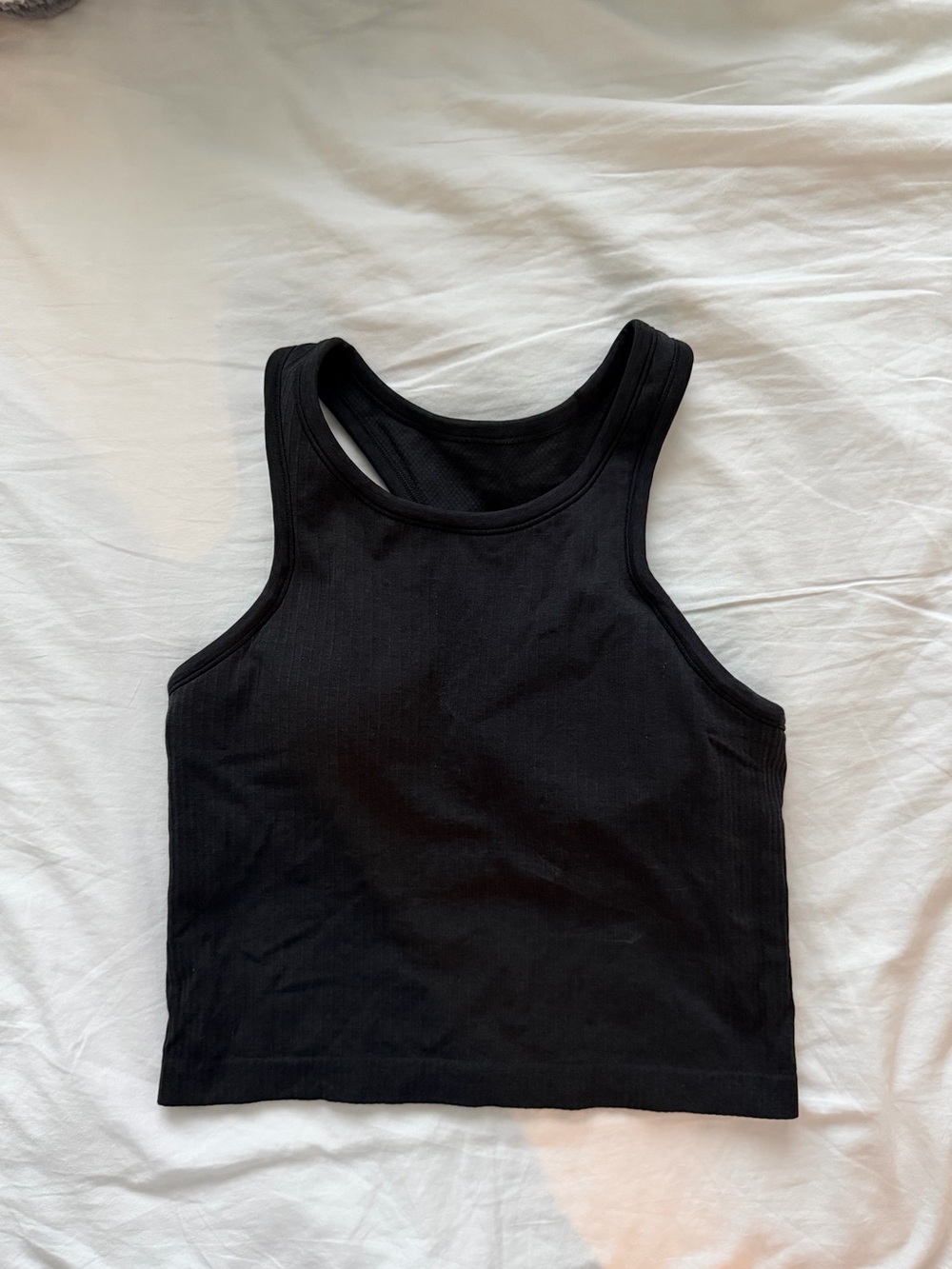 Lululemon black tank top ribbed